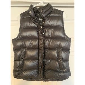 J Crew Black puffer vest